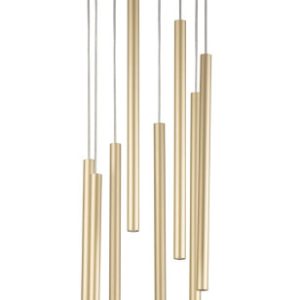 Lampa wisząca Sopel złota 8xG9x3W wym:100x30x30cm IP20 Sigma Lighting 989373 Lampa wisząca Sopel złota 8xG9x3W wym:100x30x30cm IP20 Sigma Lighting 989373