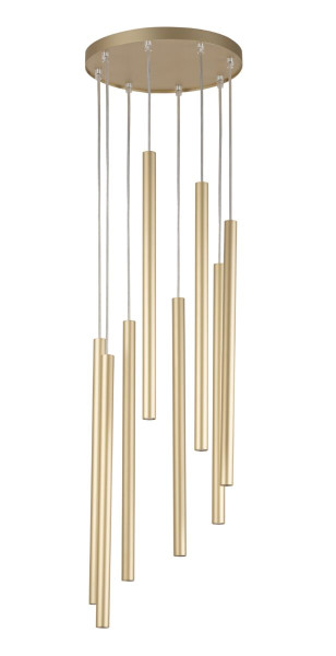 Lampa wisząca Sopel złota 8xG9x3W wym:100x30x30cm IP20 Sigma Lighting 989373