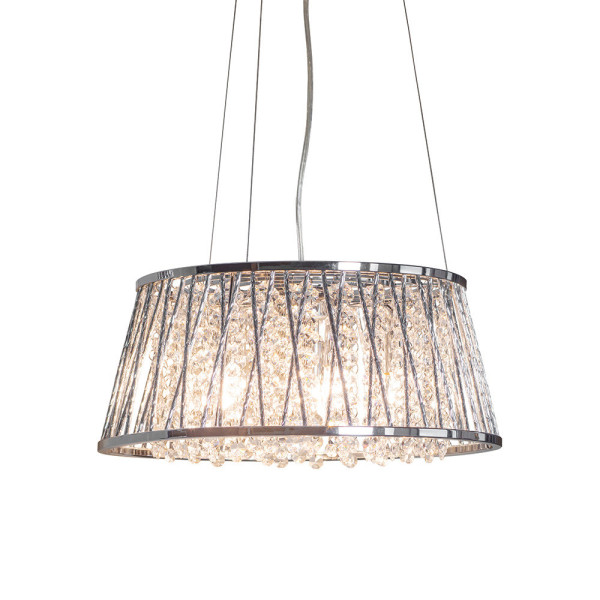 Lampa wisząca SOPHIA kryształowa chromowana 5xG9x8W IP20 Endon 1019018