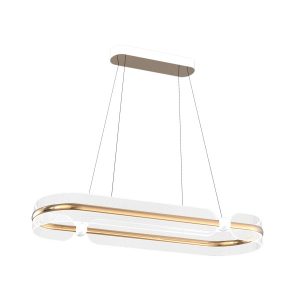 Lampa wisząca Sopla biało-złota LED 56W 3000K 3900lm Italux 1027219 Lampa wisząca Sopla biało-złota LED 56W 3000K 3900lm Italux 1027219