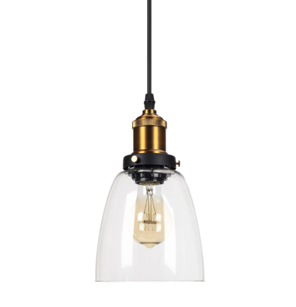 Lampa Wisząca SPASTON Szklany Klosz Loft Industrial 990630