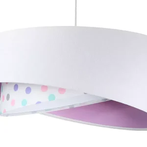 Lampa wisząca SPECK biała/fioletowa 391660 Lampa wisząca SPECK biała/fioletowa 391660