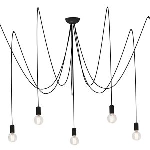 Lampa wisząca Spider 7-punktowa stalowa czarna 147731 Lampa wisząca Spider 7-punktowa stalowa czarna 147731