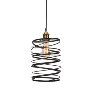 Lampa Wisząca Spiralna BRULI Sprężyna Sufitowa Loft 988641 Lampa Wisząca Spiralna BRULI Sprężyna Sufitowa Loft 988641