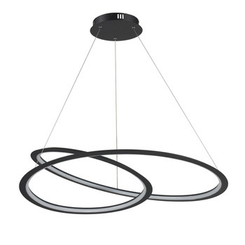 Lampa wisząca SPIRELLO ledowa czarna 80 192659