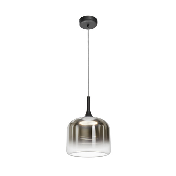 Lampa wisząca SPIRITO czarna-dymiona LED 12W 3000K 1600lm Maytoni 1021073