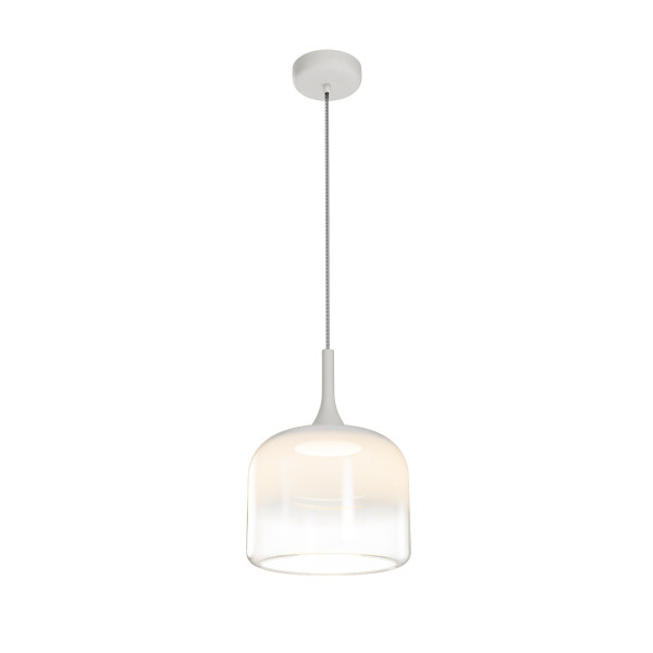 Lampa wisząca SPIRITO szklany klosz biała LED 12W 3000K 1600lm IP20 Maytoni 1021107