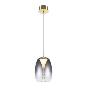Lampa wisząca Splash złoto-przezroczysta LED 1x7W Ciepła biel 280lm Maytoni 849724 Lampa wisząca Splash złoto-przezroczysta LED 1x7W Ciepła biel 280lm Maytoni 849724
