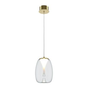Lampa wisząca Splash złoto-przezroczysta LED 1x7W Ciepła biel 620lm Maytoni 849297 Lampa wisząca Splash złoto-przezroczysta LED 1x7W Ciepła biel 620lm Maytoni 849297