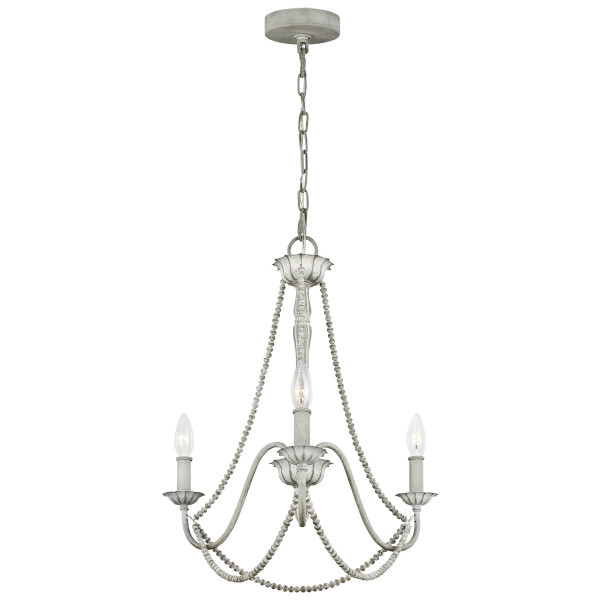 Lampa wisząca sprany szary Maryville 3xE14x60W wym: 216x48,3x48,3 cm Feiss 856425