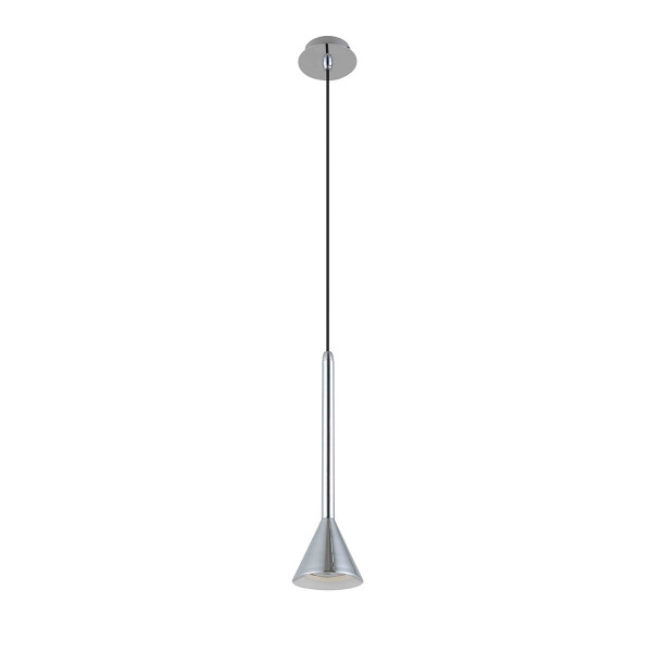Lampa wisząca srebrna Anela 1xGU10x50W wym: 120x10x10 cm Italux 854204