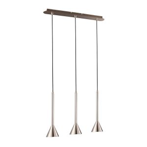 Lampa wisząca srebrna Anela 3xGU10x50W wym: 120x57x10 cm Italux 854555 Lampa wisząca srebrna Anela 3xGU10x50W wym: 120x57x10 cm Italux 854555