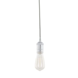 Lampa wisząca srebrna Atrium 1xE27x40W wym: 150×4,5×4,5 cm Italux 856595 Lampa wisząca srebrna Atrium 1xE27x40W wym: 150×4,5×4,5 cm Italux 856595