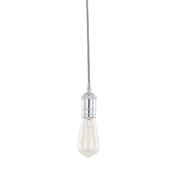 Lampa wisząca srebrna Atrium 1xE27x40W wym: 150x4,5x4,5 cm Italux 856595
