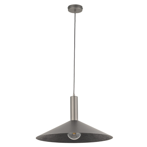 Lampa wisząca srebrna CAPRI 1xE27x15W wym: 125x50x50 cm Sigma Lighting 837938