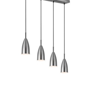 Lampa wisząca srebrna FARIN 4xE14x25W wym: 150x58x9 cm RL 858076 Lampa wisząca srebrna FARIN 4xE14x25W wym: 150x58x9 cm RL 858076