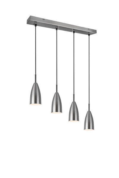 Lampa wisząca srebrna FARIN 4xE14x25W wym: 150x58x9 cm RL 858076