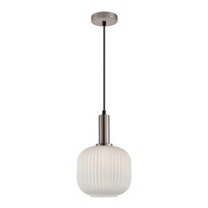 Lampa wisząca srebrna PENZI 1xE27x40W wym: 106x20x20 cm Italux 835957 Lampa wisząca srebrna PENZI 1xE27x40W wym: 106x20x20 cm Italux 835957