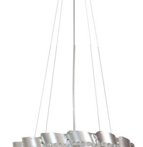 Lampa wisząca srebrna SMILE 1xE27x60W wym: 110x35x35 cm Candellux 924063 Lampa wisząca srebrna SMILE 1xE27x60W wym: 110x35x35 cm Candellux 924063