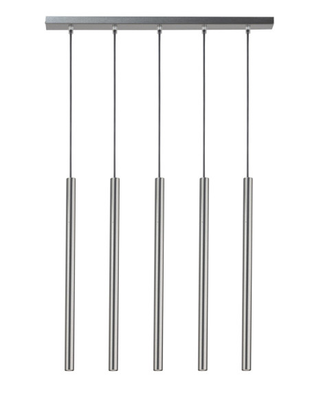 Lampa wisząca srebrna Sopel 5xG9x3W wym: 80x60x5 cm Sigma Lighting 837964
