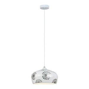Lampa wisząca srebrno-biała Ginger 1xE14x15W wym: 126x28x28 cm Rabalux 952585 Lampa wisząca srebrno-biała Ginger 1xE14x15W wym: 126x28x28 cm Rabalux 952585