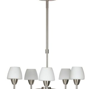 Lampa wisząca srebrno-biała TOGO 5xG9x40W wym: 70x45x45 cm Candellux 924198 Lampa wisząca srebrno-biała TOGO 5xG9x40W wym: 70x45x45 cm Candellux 924198