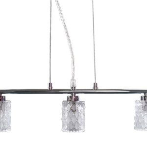 Lampa wisząca srebrno-chromowana-przezroczysta BERTA 3xG9x40W Candellux 923533 Lampa wisząca srebrno-chromowana-przezroczysta BERTA 3xG9x40W Candellux 923533