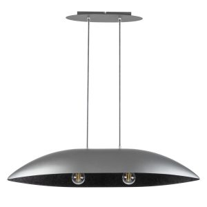Lampa wisząca srebrno-czarna Gondola 2xE27x15W Sigma Lighting 838045 Lampa wisząca srebrno-czarna Gondola 2xE27x15W Sigma Lighting 838045