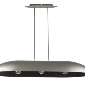 Lampa wisząca srebrno-czarna Gondola 3xE27x15W Sigma Lighting 837778 Lampa wisząca srebrno-czarna Gondola 3xE27x15W Sigma Lighting 837778