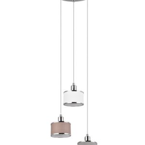 Lampa wisząca srebrno-odcienie srebra KAPRUN 3xE14x28W Trio 850132 Lampa wisząca srebrno-odcienie srebra KAPRUN 3xE14x28W Trio 850132