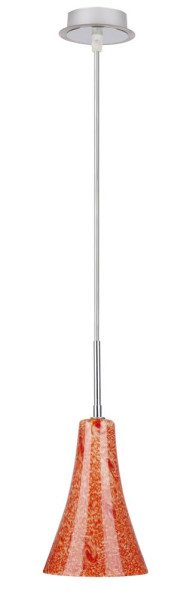 Lampa wisząca srebrno-pomarańczowa RUFI 1xE14x40W Candellux 923508
