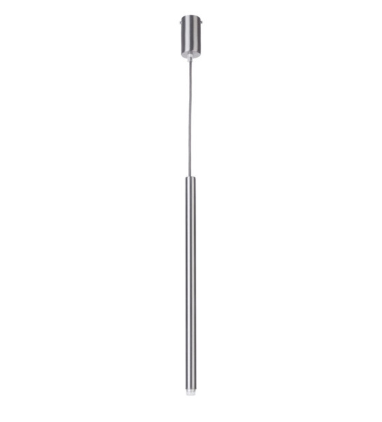 Lampa wisząca srebrny połysk Sopel 1xG9x3W wym: 90x5x5 cm Sigma Lighting 838092