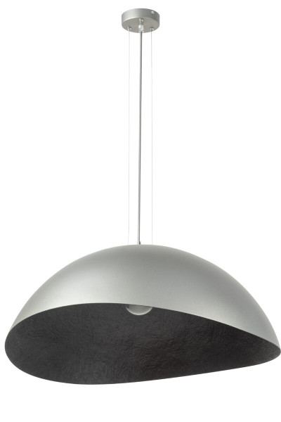 Lampa wisząca srebrny połyso-czarna Solaris 1xE27x15W Sigma Lighting 841980