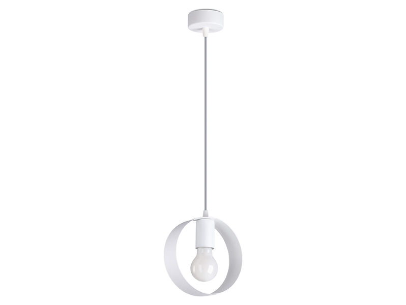 Lampa wisząca stalowa białaTitran 72726