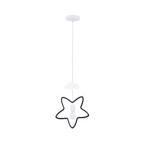 Lampa wisząca Star gwiazdka i chmurka biało-czarna 1xE27x20W IP20 Candellux 989761 Lampa wisząca Star gwiazdka i chmurka biało-czarna 1xE27x20W IP20 Candellux 989761