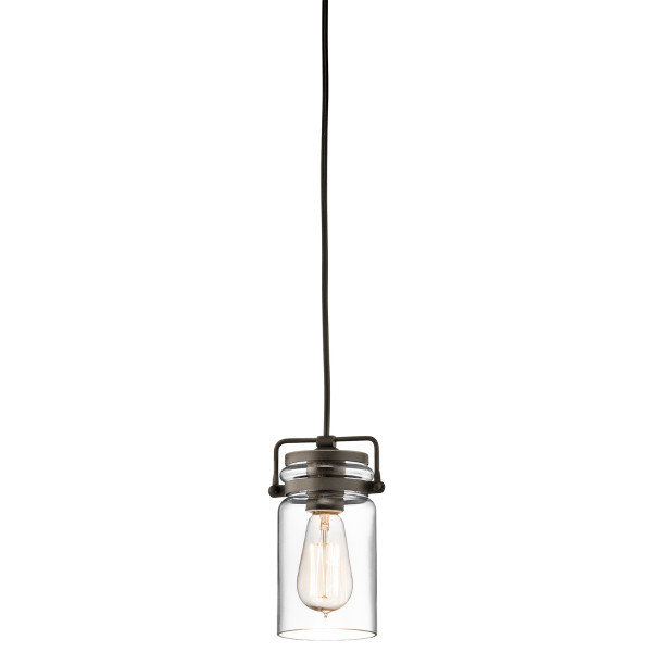 Lampa wisząca stary brąz Brinley 1xE27x60W wym: 287x12x12 cm Kichler 849474