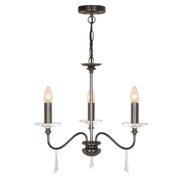 Lampa wisząca stary brąz Finsbury Park 3xE14x60W wym: 108x55x55 cm Elstead 849364