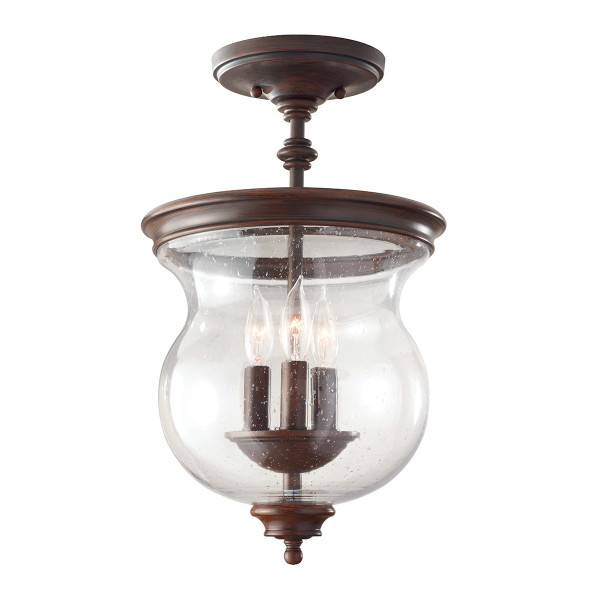 Lampa wisząca stary brąz Pickering Lane 3xE14x40W Feiss 847415