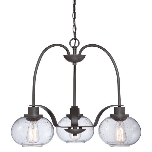 Lampa wisząca stary brąz Trilogy 3xE27x60W wym: 179,5x56x56 cm Quoizel 849235