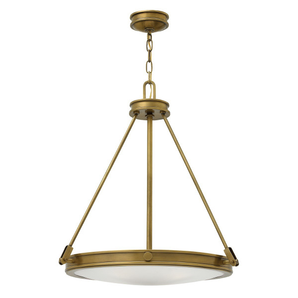 Lampa wisząca stary mosiądz Collier 4xE14x40W wym: 62x54x54 cm Hinkley 852824