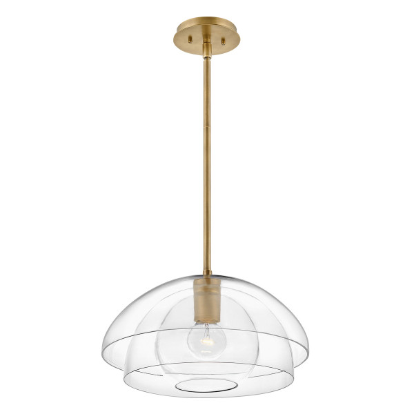 Lampa wisząca stary mosiądz Lotus 1xE27x60W Quintiesse 849399