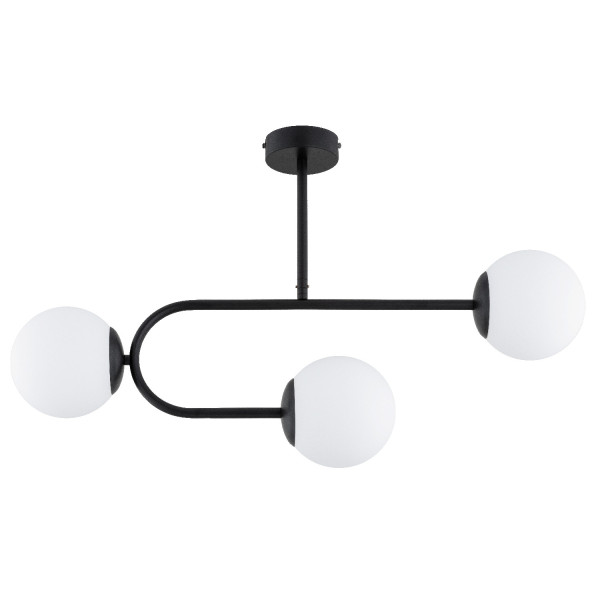 Lampa wisząca STELLAR czarno-biała 3xE14x10W wym:46x78x15cm IP20 Alfa 988631