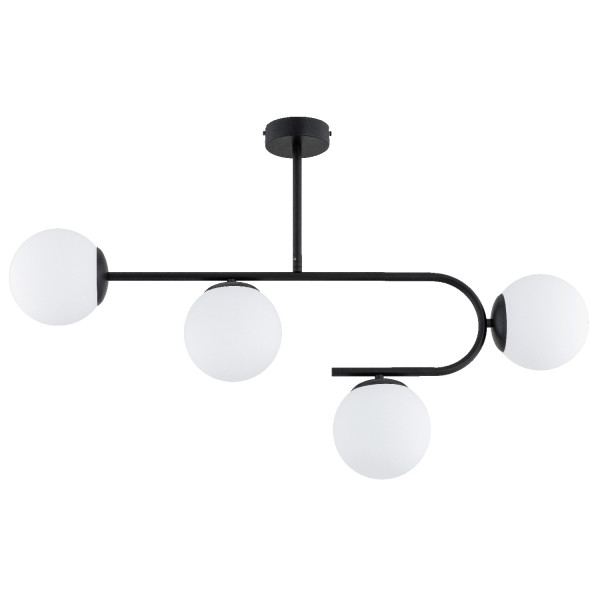 Lampa wisząca STELLAR czarno-biała 4xE14x10W wym:56x87x15cm IP20 Alfa 988633