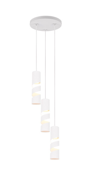 Lampa wisząca STREAM biała 3xGU10x10W wym:150x28x28cm IP20 Trio 1019422