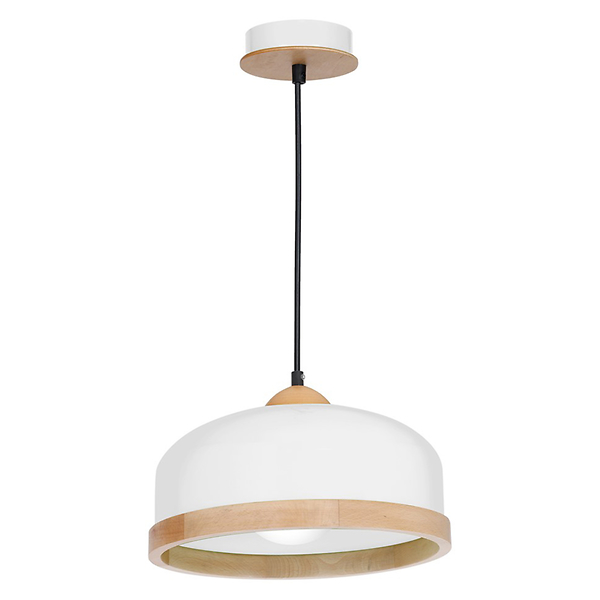 Lampa wisząca Studio metalowa biało-beżowa 37755