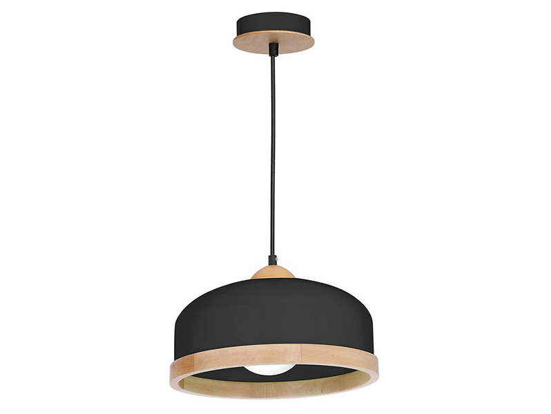 Lampa wisząca Studio metalowa czarno-beżowa 39477