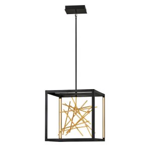 Lampa wisząca Styx czarna-płatki złota LED 1x48W 3000K 5234lm Quintiesse 850366 Lampa wisząca Styx czarna-płatki złota LED 1x48W 3000K 5234lm Quintiesse 850366