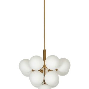 Lampa wisząca sufitowa 13-punktowa mosiężna 142071 Lampa wisząca sufitowa 13-punktowa mosiężna 142071