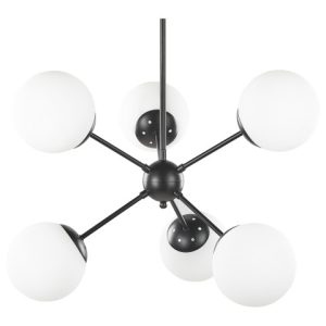 Lampa wisząca sufitowa 6-punktowa czarna 60633 Lampa wisząca sufitowa 6-punktowa czarna 60633