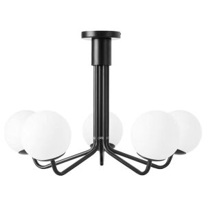 Lampa Wisząca Sufitowa Czarna App1578-5c 383122 Lampa Wisząca Sufitowa Czarna App1578-5c 383122